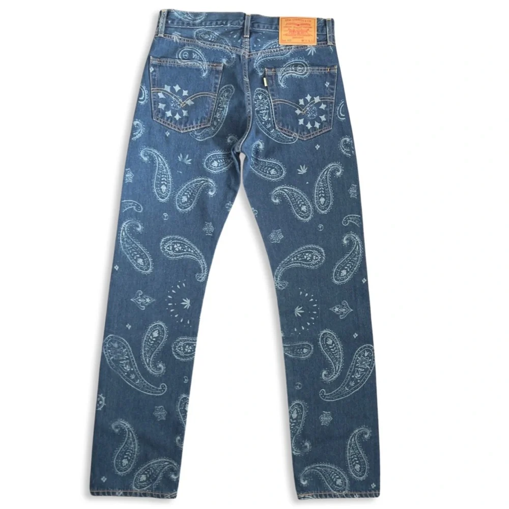 Levi’s X Snoop Dogg Lot 420 Unreleased Premium 501 Paisley Hemp Jean - Picture 3 of 16